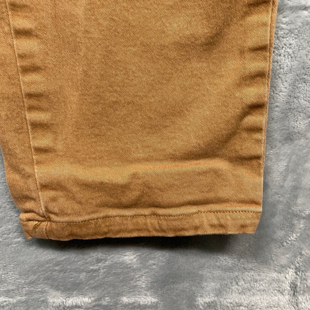 U-510 Chino Pants Mens 32x26 Brown Slim Fit Cotton Stretch Tapered Leg - Picture 2 of 13